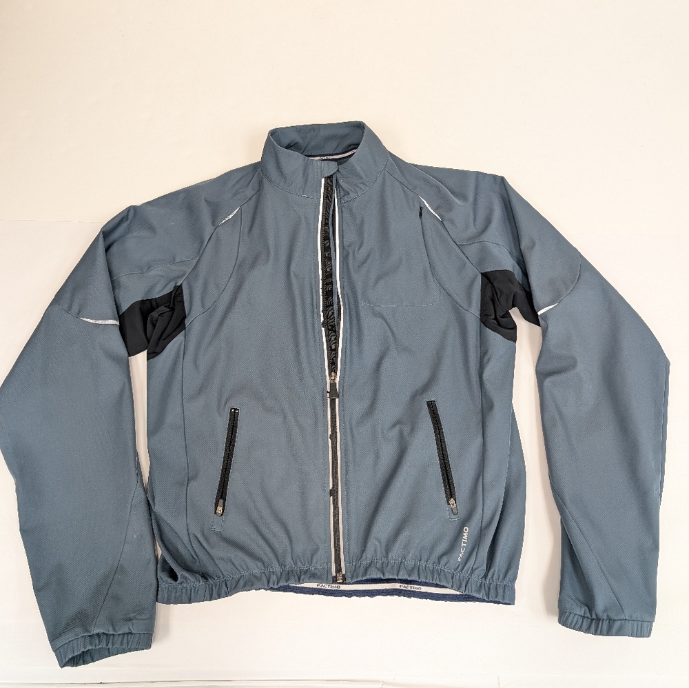 Pactimo Blue And Black Wind Breaker Zip Up Jacket Large
